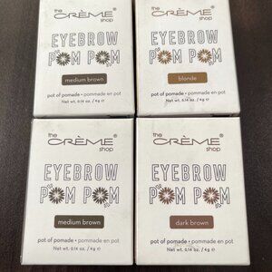 CREME SHOP EYEBROW POM POM POT OF POMADE 4 PACK BUNDLE - NEW